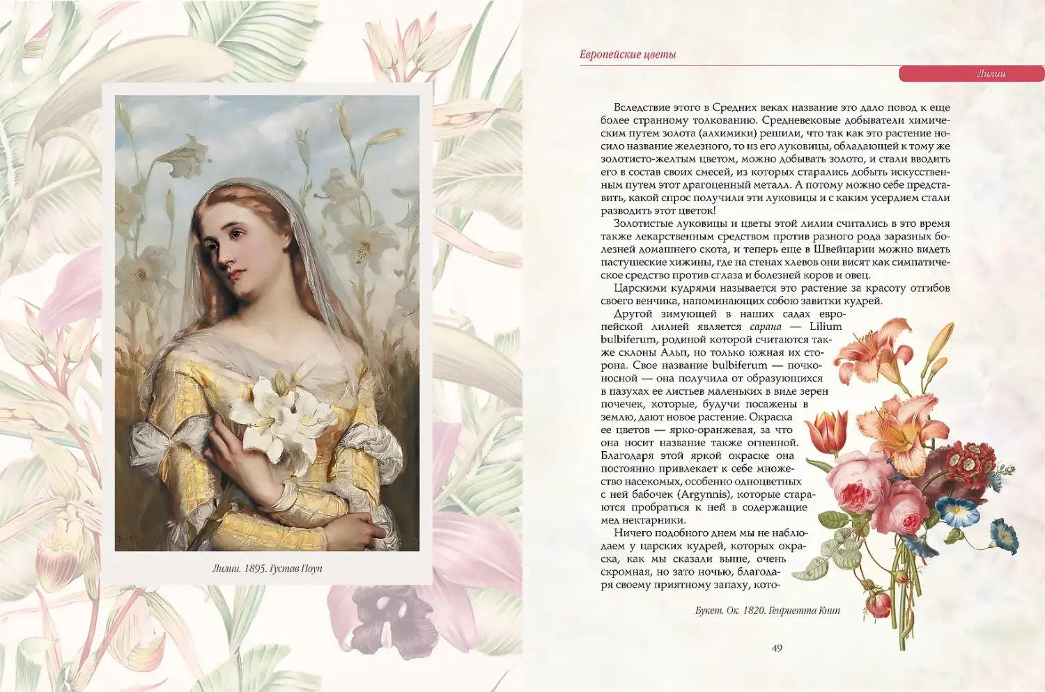 Развороты 5–6 — Любимые цветы. Иллюстрированная история (новое оф.