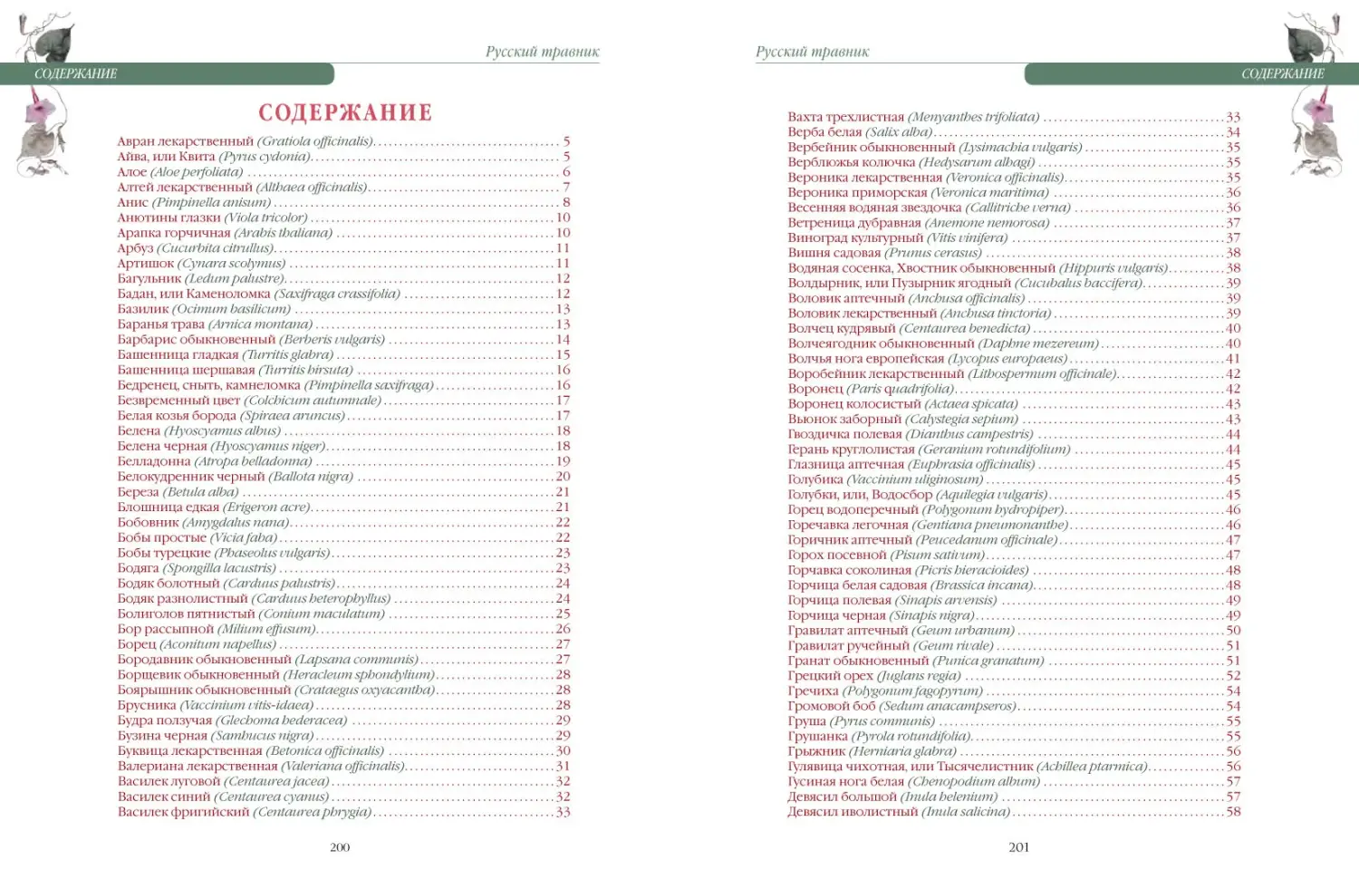 Развороты 1–2 — Русский травник