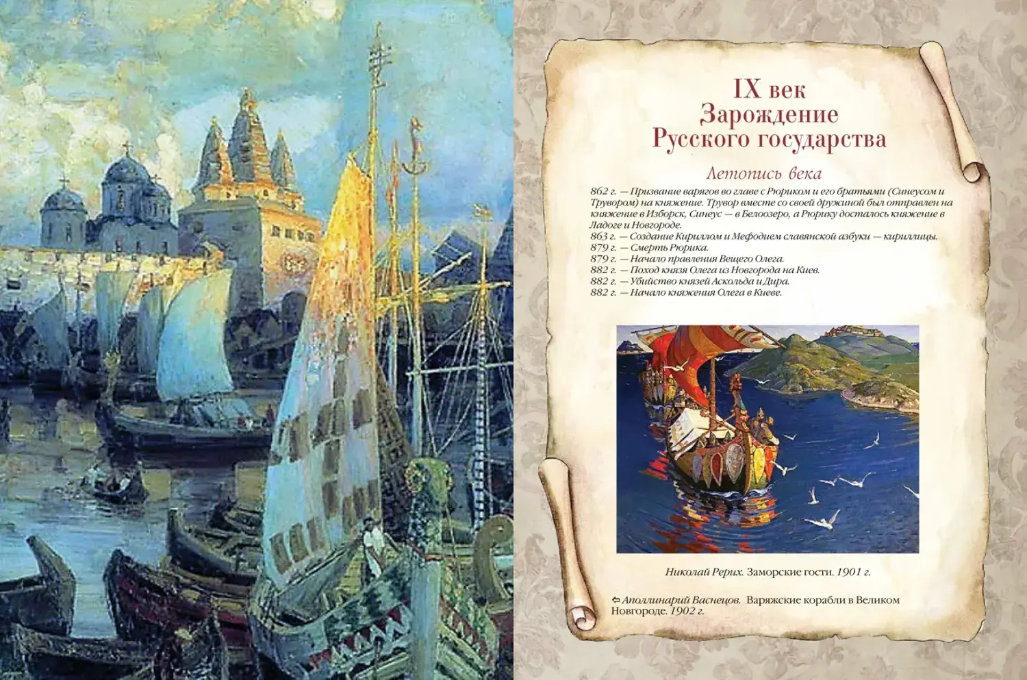 Развороты 1–2 — Россия. Хроника столетий. 862-1917