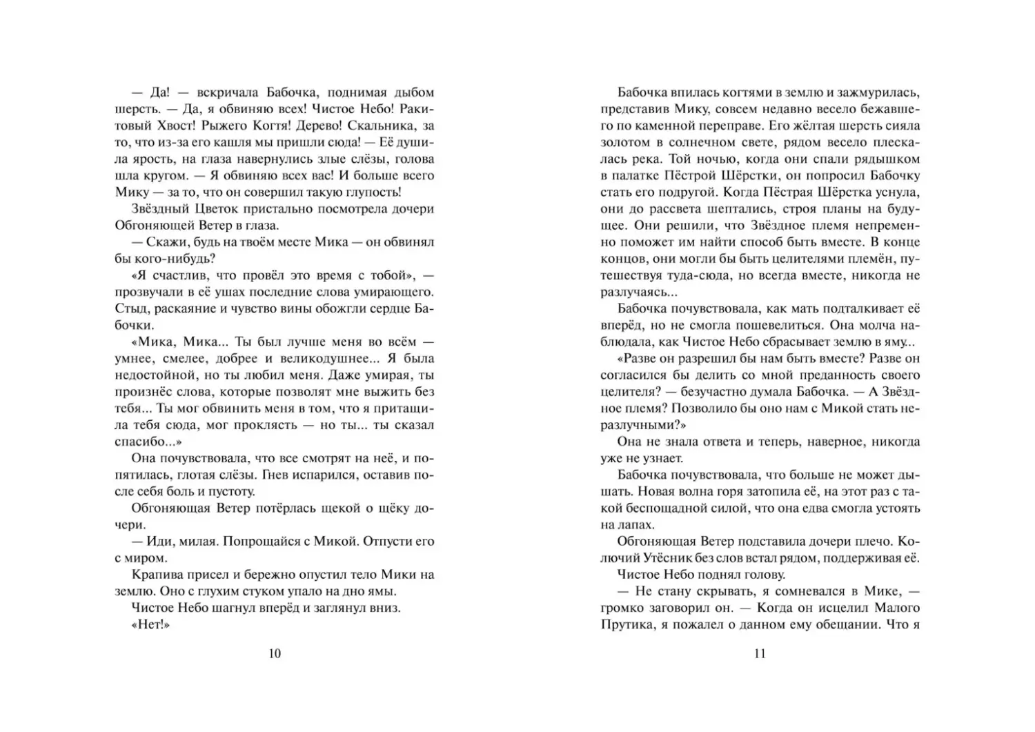Развороты 5–6 — Коты-воители. Cны и видения Бабочки. Целительница.